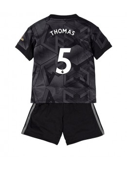 Arsenal Thomas Partey #5 Auswärts Trikotsatz für Kinder 2022-23 Kurzarm (+ Kurze Hosen)